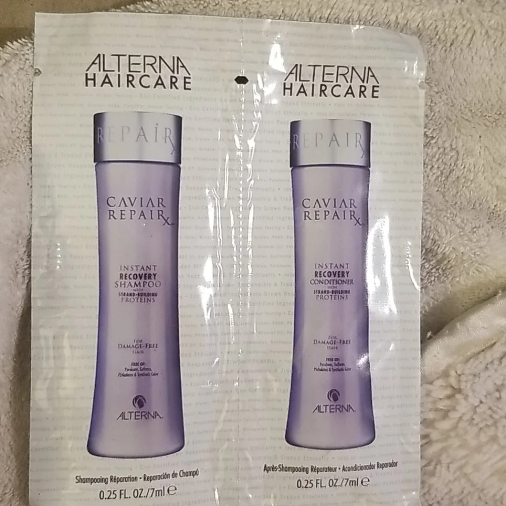 4/25 bundle item. Alterna Instant Recovery Hair Sample 2 Packet FREE